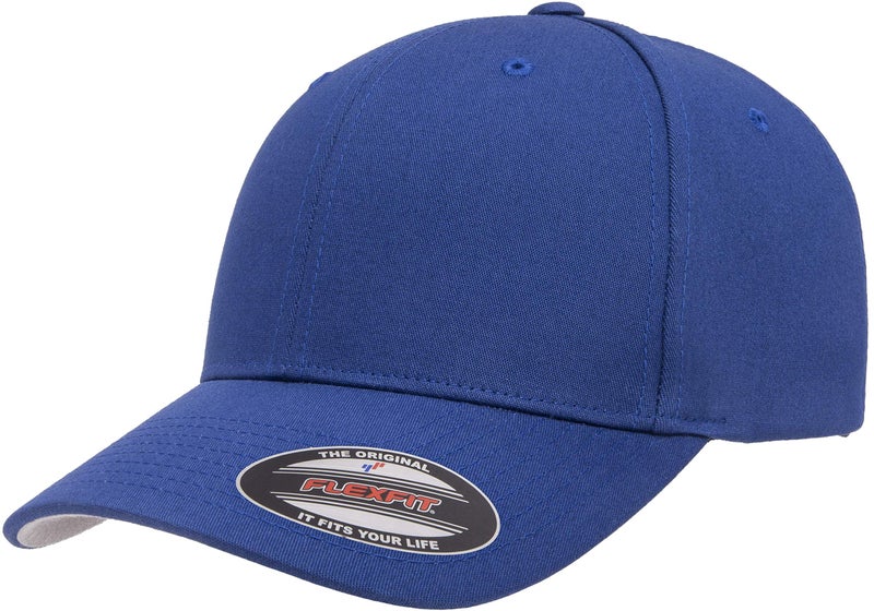 Flexfit Unisex Cotton Twill Fitted Baseball Cap, Royal, Large-X-Large - Image 1